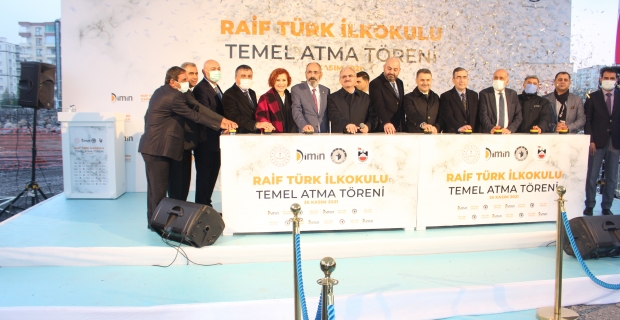 Raif Türk İlköğretim Okulu’nun temeli törenle atıldı