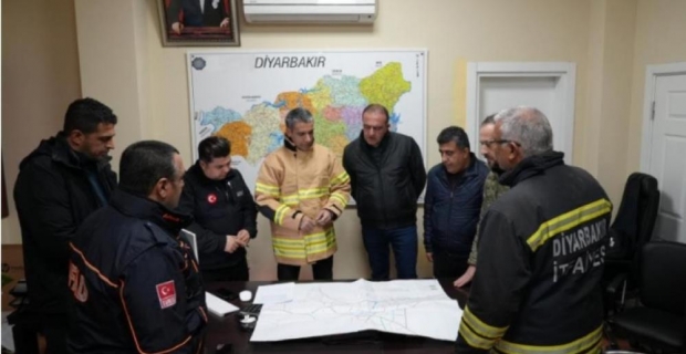 Diyarbakır’da kar yağışı nedeniyle kriz masası kuruldu