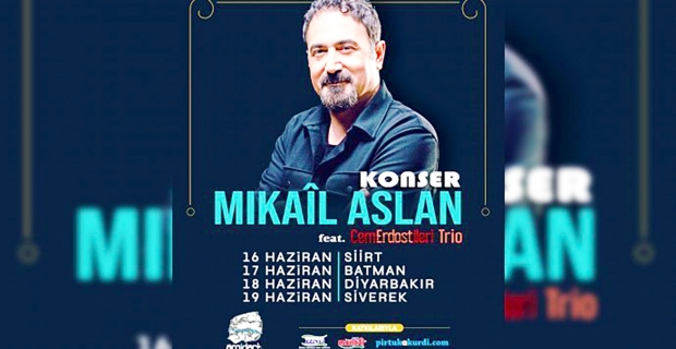 Mikail Aslan'dan 4 kentte konser