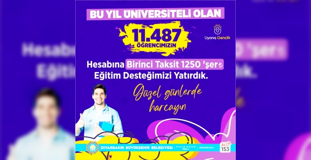 11 bin 487 Diyarbakırlı gence eğitim desteği