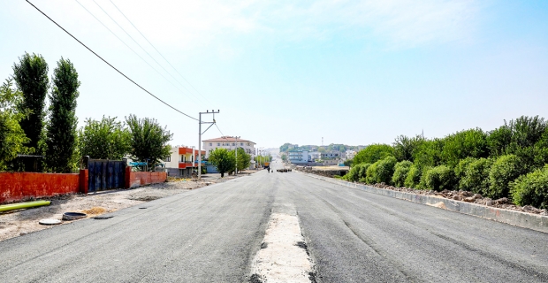 Eski Mardin yolunda asfaltlama sürüyor