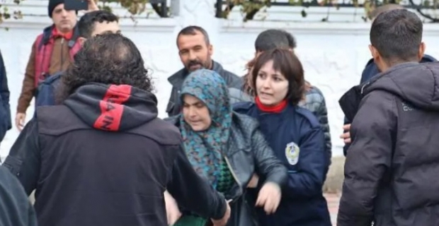 Diyarbakır'da kadın ve erkek pazarcılar karşı karşıya geldi