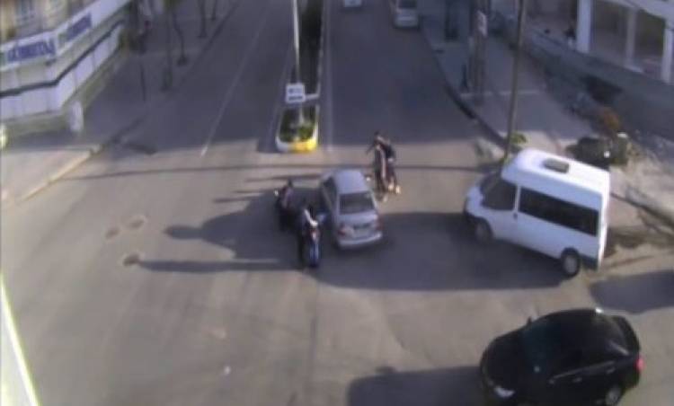 Diyarbakır ve Batman'da kazalar şehir polis kameralarına yansıdı 