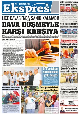 Diyarbakır Güneydoğu Ekspres Haber - 18.08.2022 Manşeti