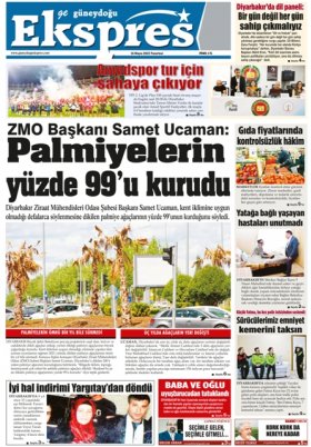Diyarbakır Güneydoğu Ekspres Haber - 17.05.2022 Manşeti