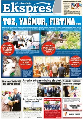 Diyarbakır Güneydoğu Ekspres Haber - 18.05.2022 Manşeti