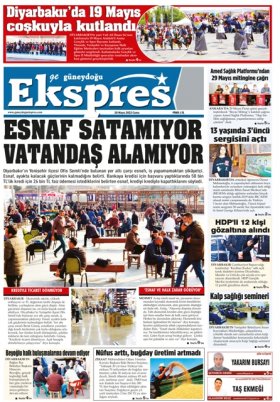 Diyarbakır Güneydoğu Ekspres Haber - 21.05.2022 Manşeti